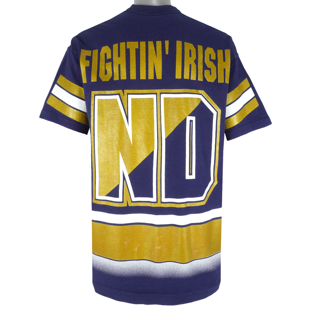 NCAA (Salem) - Notre Dame Fighting Irish Spell-Out T-Shirt 1990s LargeVintage Retro Football College