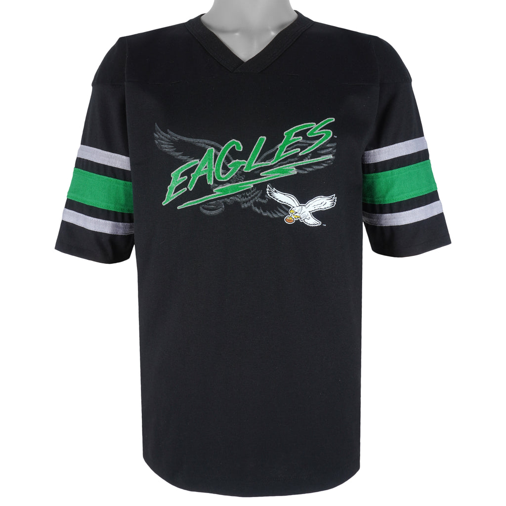 NFL (GTS) - Philadelphia Eagles Spell-Out Football Jersey 1990s Medium Vintage Retro Football