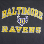 NFL (Logo 7) - Baltimore Ravens Spell-Out T-Shirt 1996 Large Vintage Retro Football