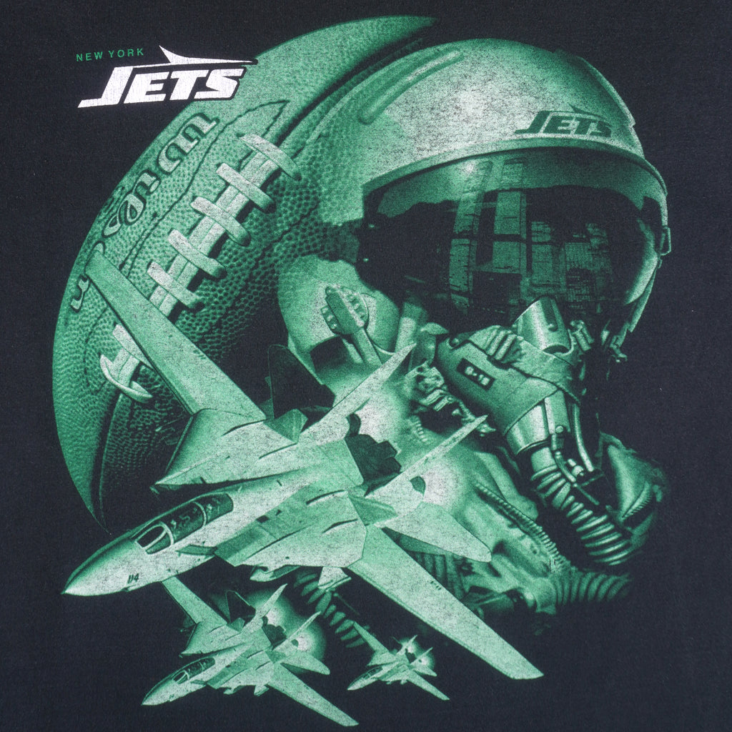 NFL (Pro Player) - New York Jets Spell-Out T-Shirt 1990s X-Large Vintage Retro Football