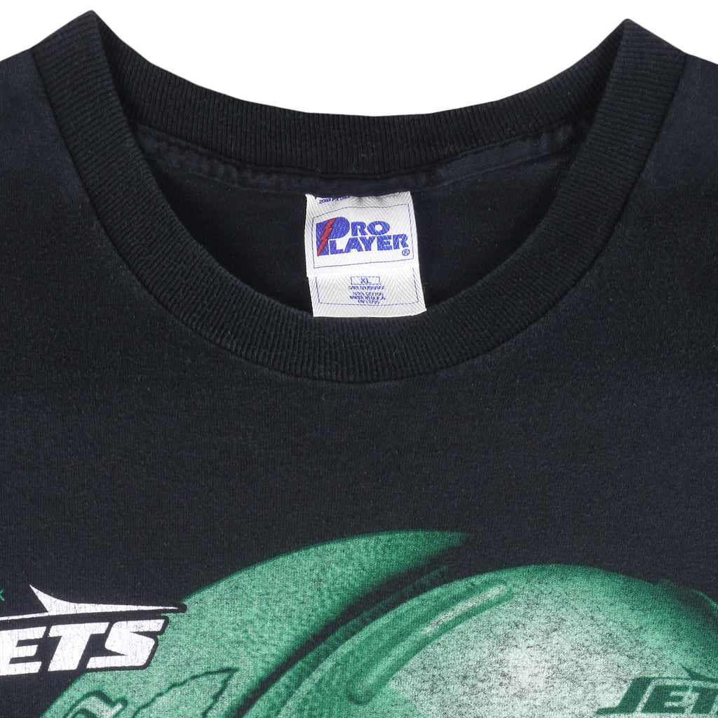 NFL (Pro Player) - New York Jets Spell-Out T-Shirt 1990s X-Large Vintage Retro Football
