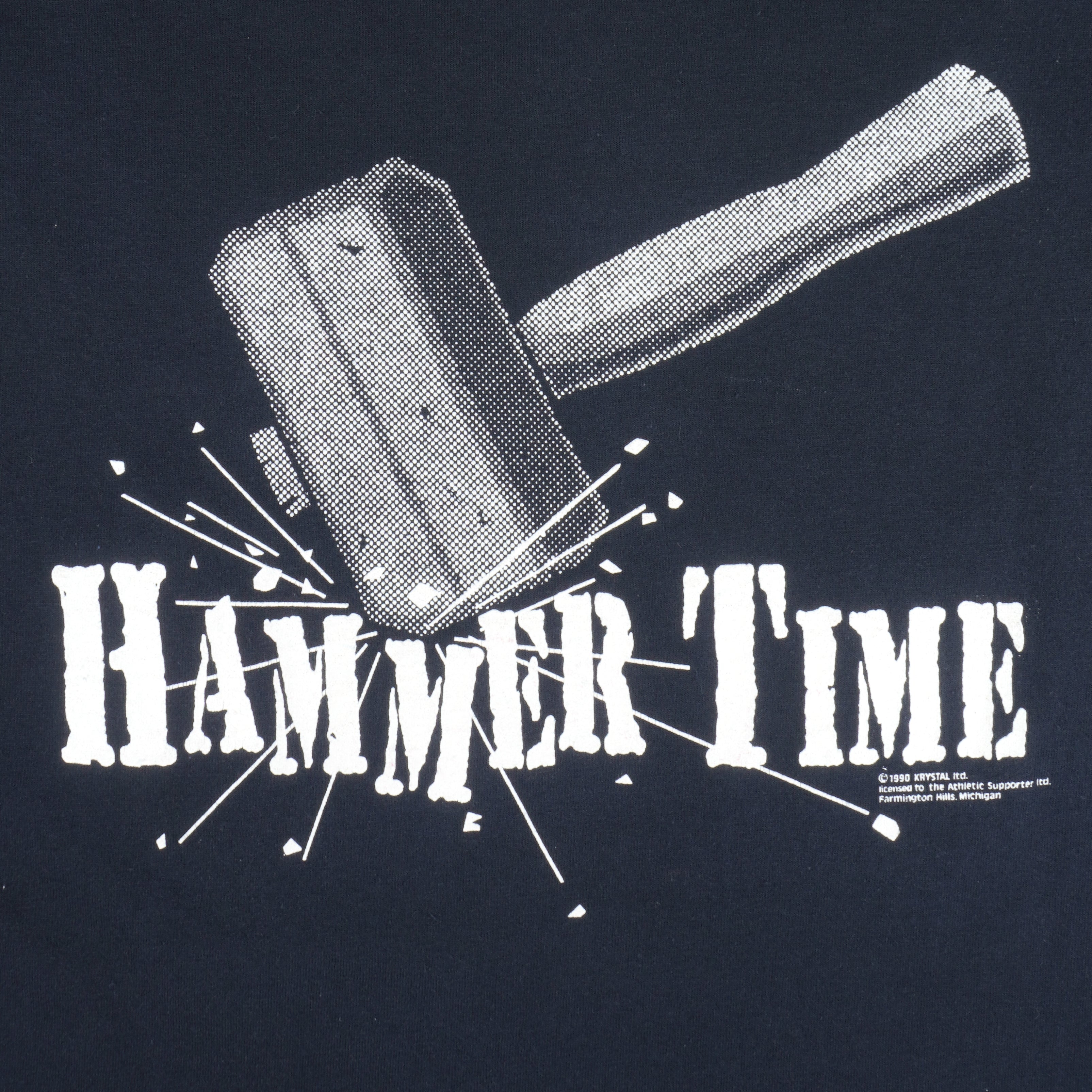 NBA (Best) - Detroit Pistons Bad Boys Hammer Time T-Shirt 1990 Large Vintage Retro Basketball