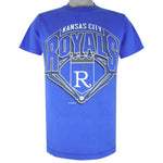 MLB (Logo 7) - Kansas City Royals Single Stitch T-Shirt 1998 Medium