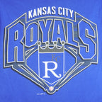 MLB (Logo 7) - Kansas City Royals Single Stitch T-Shirt 1998 Medium Vintage Retro Baseball