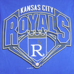 MLB (Logo 7) - Kansas City Royals Single Stitch T-Shirt 1998 Medium Vintage Retro Baseball