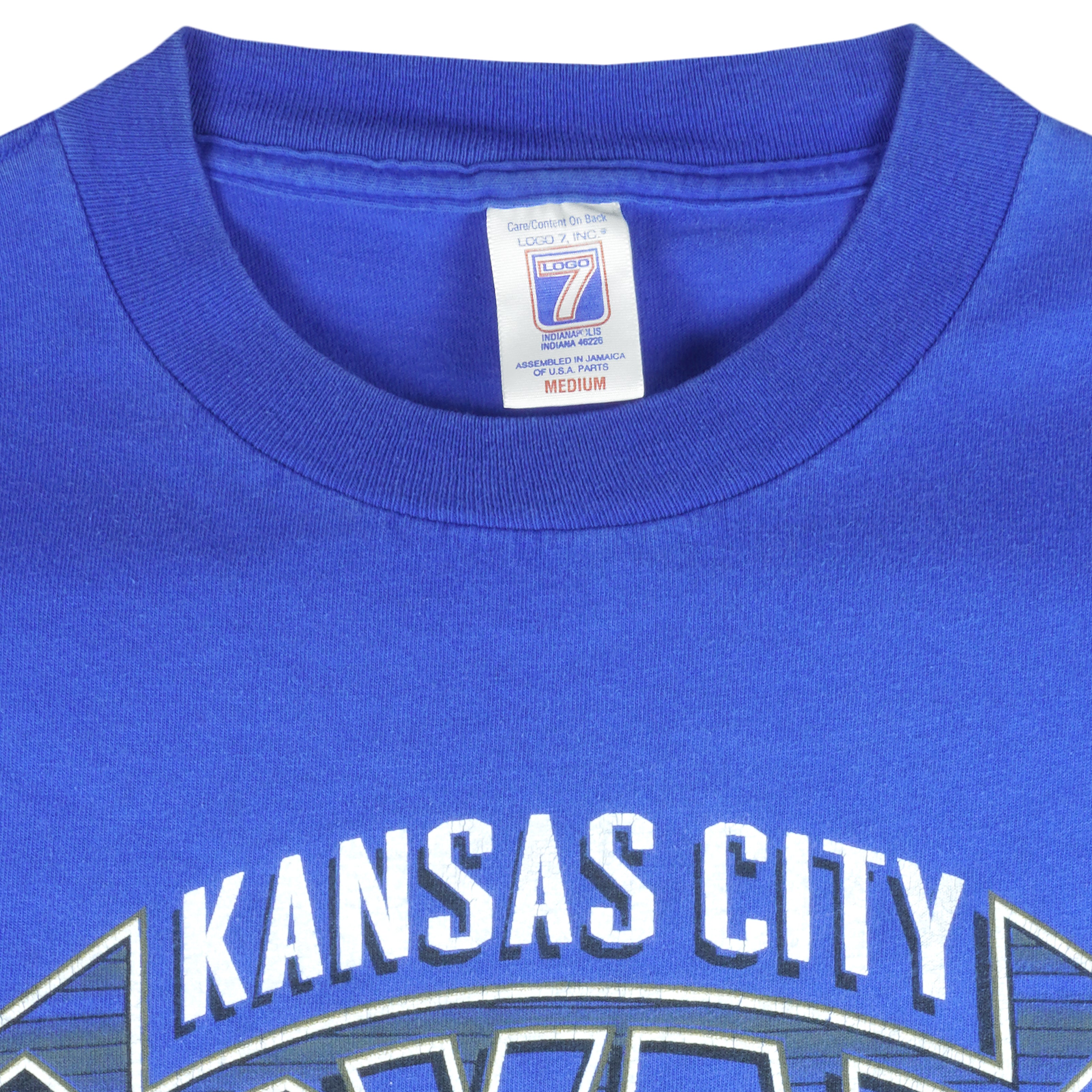 Vintage MLB (Logo 7) - Kansas City Royals Single Stitch T-Shirt 1998 Medium