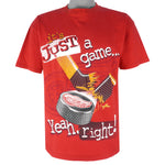 NHL (League Leader) - Detroit Red Wings It's Just A Game T-Shirt 1990s Large