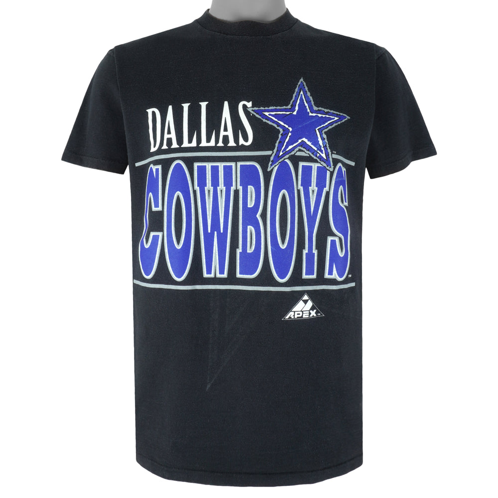 NFL (Apex One) - Dallas Cowboys Big Logo T-Shirt 1990s Large Vintage Retro Football