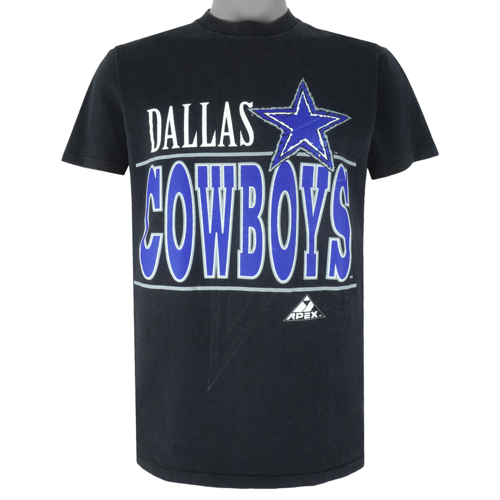 NFL (Apex One) - Dallas Cowboys Big Logo T-Shirt 1990s Large Vintage Retro Football
