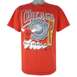 NBA (Trench) - Chicago Bulls Single Stitch T-Shirt 1990s Large