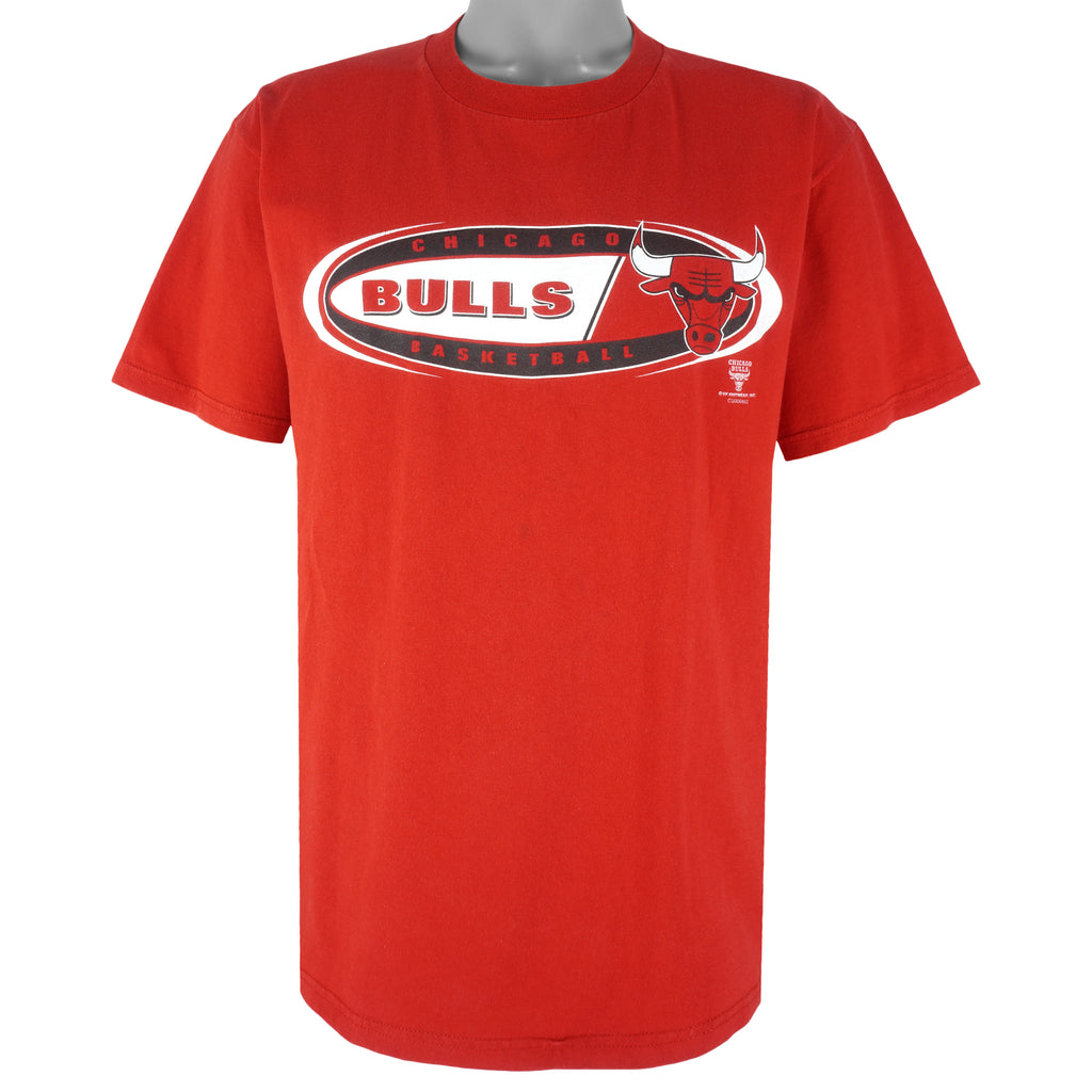NBA (CSA) - Chicago Bulls Basketball T-Shirt 1990s Large Vintage Retro Basketball