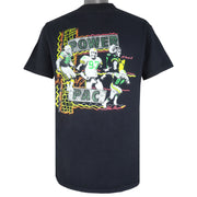 NFL (Tennessee River) - Green Bay Packers Power Pac Single Stitch T-Shirt 1990 X-Large Vintage Retro Football