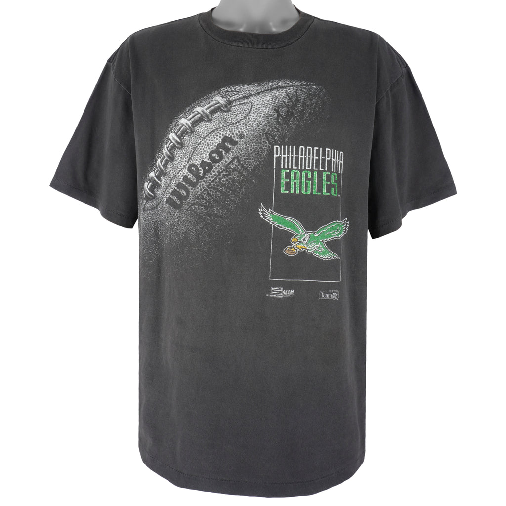 NFL (Salem) - Philadelphia Eagles Football Single Stitch T-Shirt 1992 X-Large Vintage Retro Football