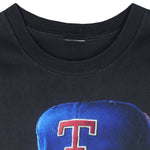 MLB - Texas Rangers, Nolan Ryan Big Face & Spell-Out T-Shirt 1991 Medium Vintage Retro Baseball