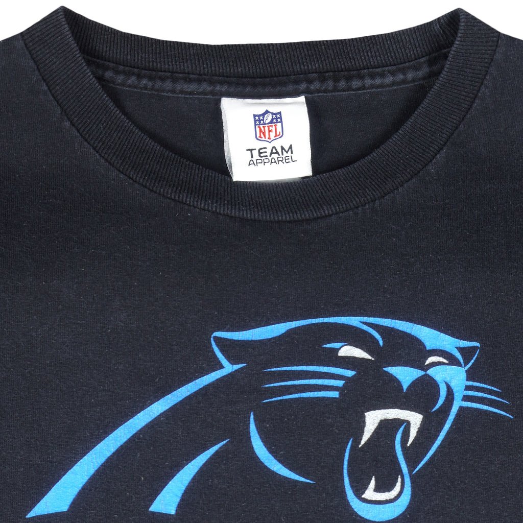 NFL - Carolina Panthers Football Spell-Out T-Shirt 1990s Medium Vintage Retro Football