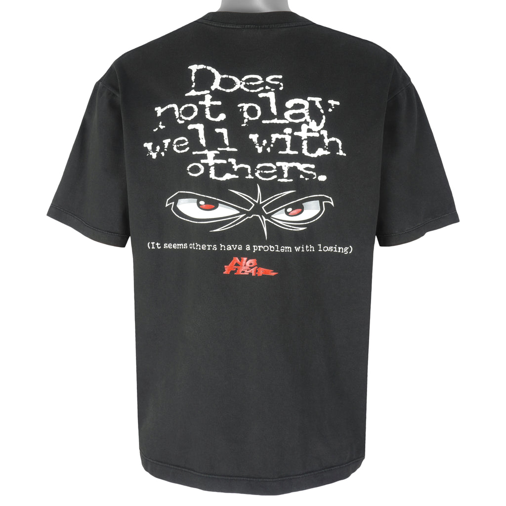 Vintage (No Fear) - Does Not Play Well With Others T-Shirt 1990s Large vintage Retro