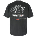 Vintage (No Fear) - Does Not Play Well With Others T-Shirt 1990s Large
