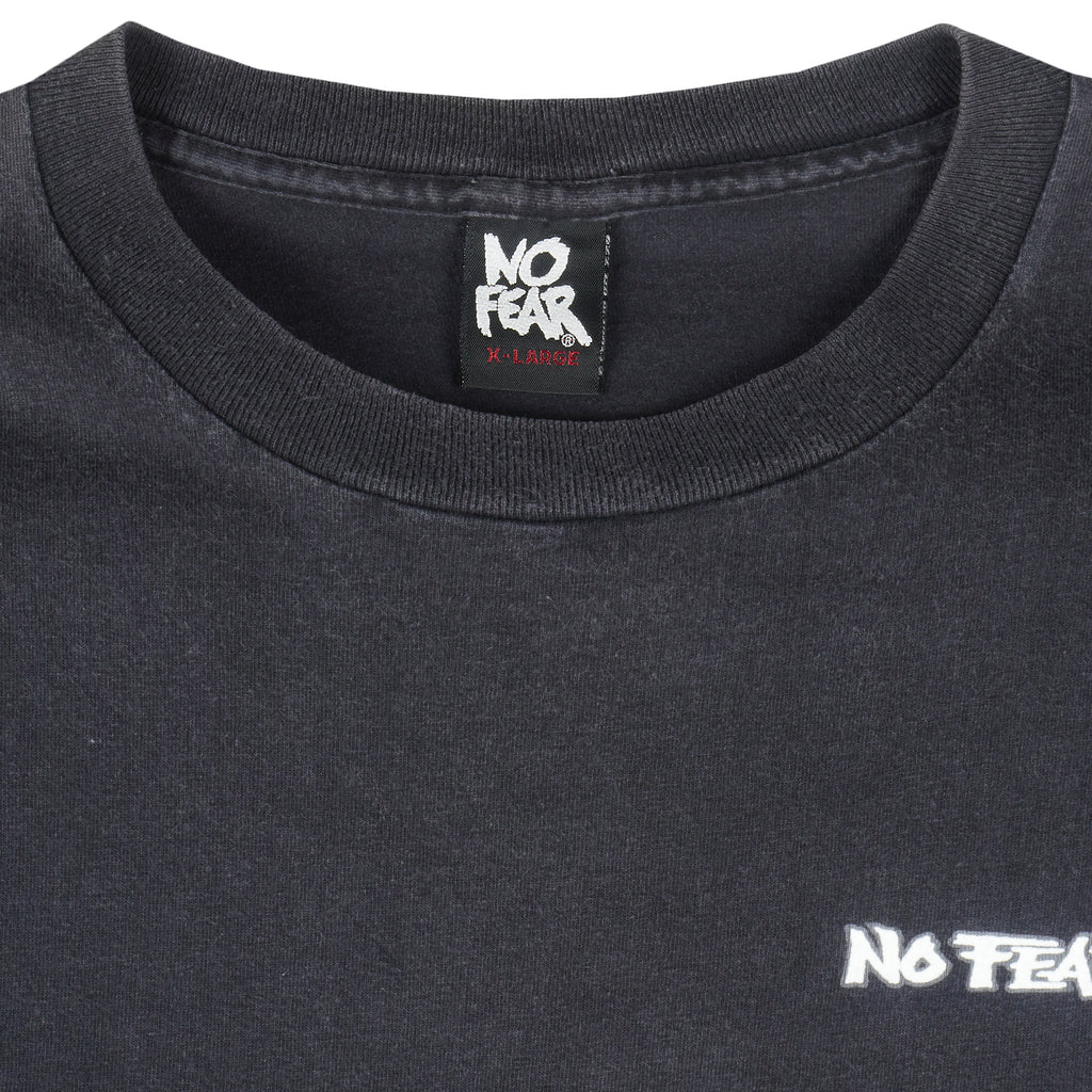 Vintage (No Fear) - Hockey This Ain't No Holiday On Ice T-Shirt 1990s X-Large Vintage Retro