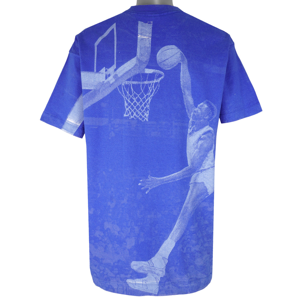 NCAA - Duke University Blue Devils All Over Print T-Shirt 1990s X-Large Vintage Retro Basketball College