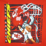 NFL - Kansas City Chiefs Helmet T-Shirt 1996 X-Large Vintage Retro Football
