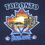 MLB (Bulletin Athletic) - Toronto Blue Jays Skyline Maple Leaf T-Shirt 2001 Large