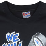 NHL (Hanes) - Washington Capitals We Will Rock You T-Shirt 1993 Large Vintage Retro Hockey