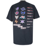 Vintage (Jerzees) - XFL Kickoff Tour Football T-Shirt 2001 Large