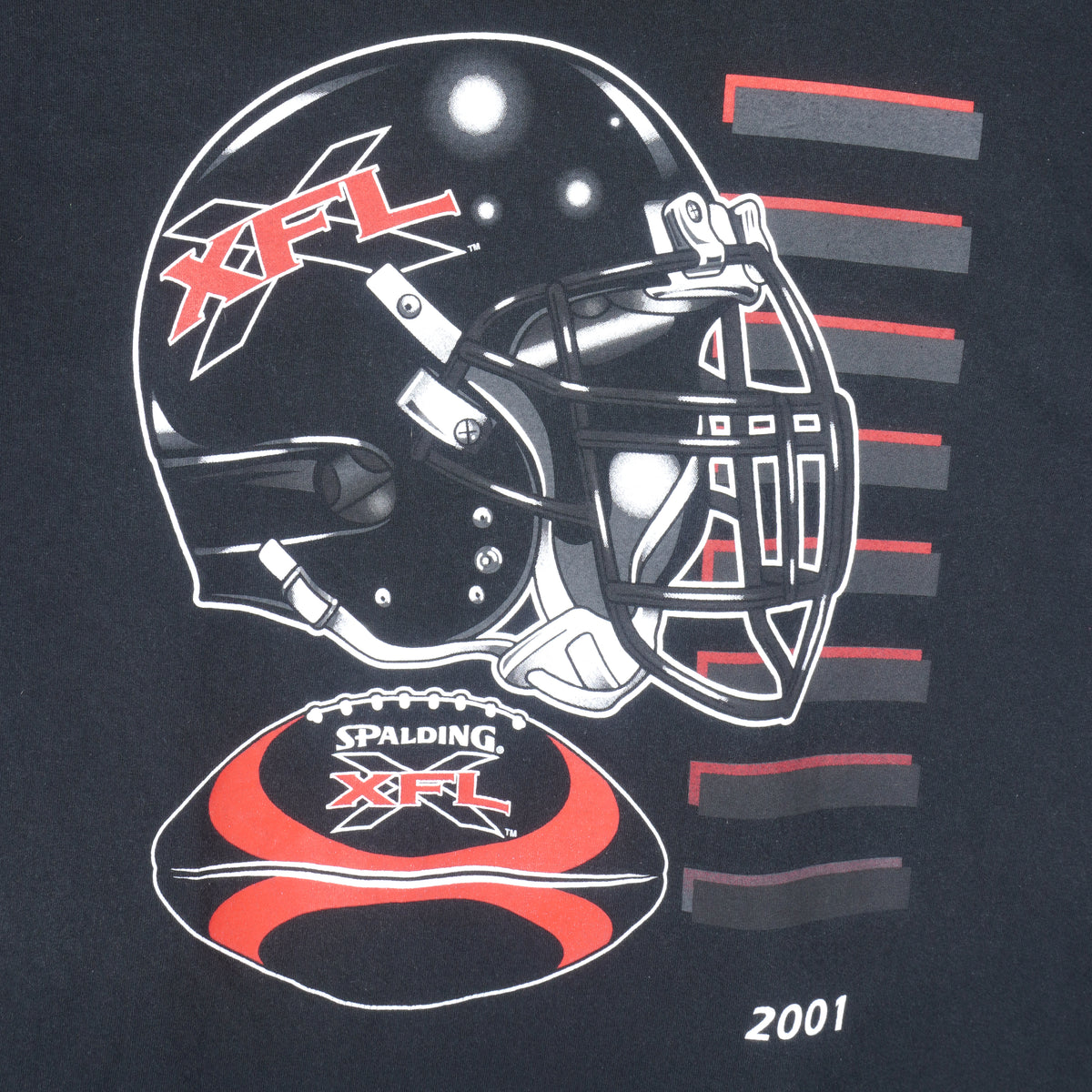 Vintage (Jerzees) - XFL Kickoff Tour Football T-Shirt 2001 Large