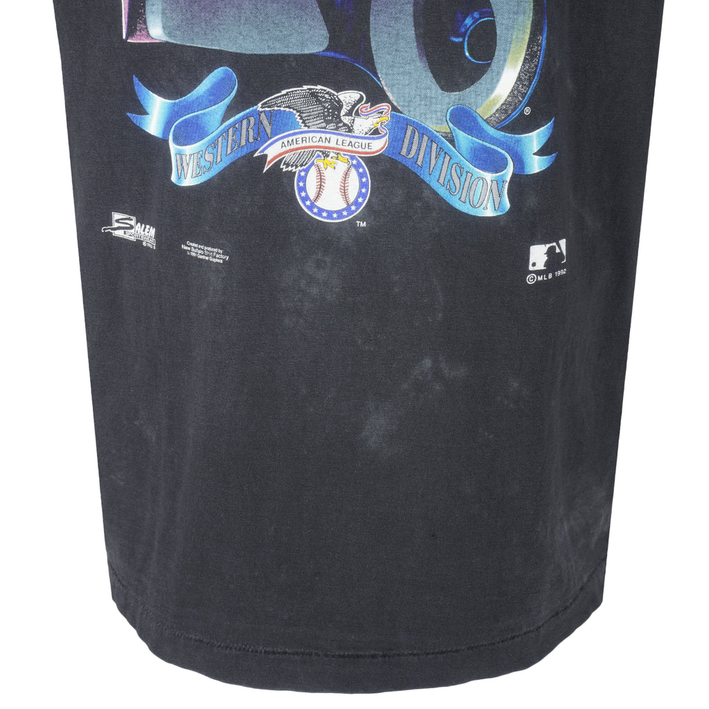 MLB (Salme) - Seattle Mariners Helmet Single Stitch T-Shirt 1992 X-Large Vintage Retro Baseball
