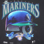 MLB (Salme) - Seattle Mariners Helmet Single Stitch T-Shirt 1992 X-Large Vintage Retro Baseball