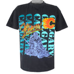 NHL (Softwear) - Calgary Flames Single Stitch T-Shirt 1990 Medium