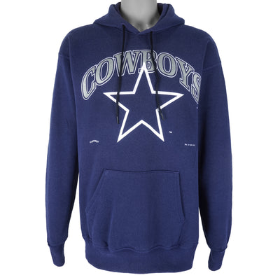 NFL (Lee) - Dallas Cowboys Hooded Sweatshirt 1990s Large