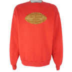 Red Tee Jays New Mexico Lobos sweatshirt with embroidered front logo