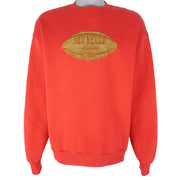 Red Tee Jays New Mexico Lobos sweatshirt with embroidered front logo