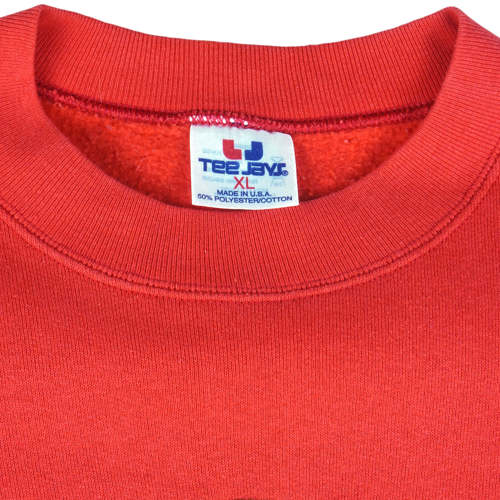 NCAA (Tee Jays) - New Mexico Lobos Football Crew Neck Sweatshirt 1990s X-Large Vintage Retro Football College