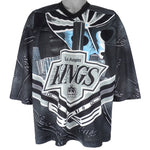 NHL (Maska) - Los Angeles Kings All Over Print Fan Jersey 1990s Large Vintage Retro Hockey