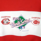 MLB (Velva Sheen) - Cincinnati Reds World Series Champion Sweatshirt 1990 Large Vintage Retro Baseball