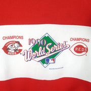 MLB (Velva Sheen) - Cincinnati Reds World Series Champion Sweatshirt 1990 Large Vintage Retro Baseball