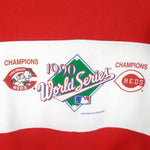 MLB (Velva Sheen) - Cincinnati Reds World Series Champion Sweatshirt 1990 Large Vintage Retro Baseball