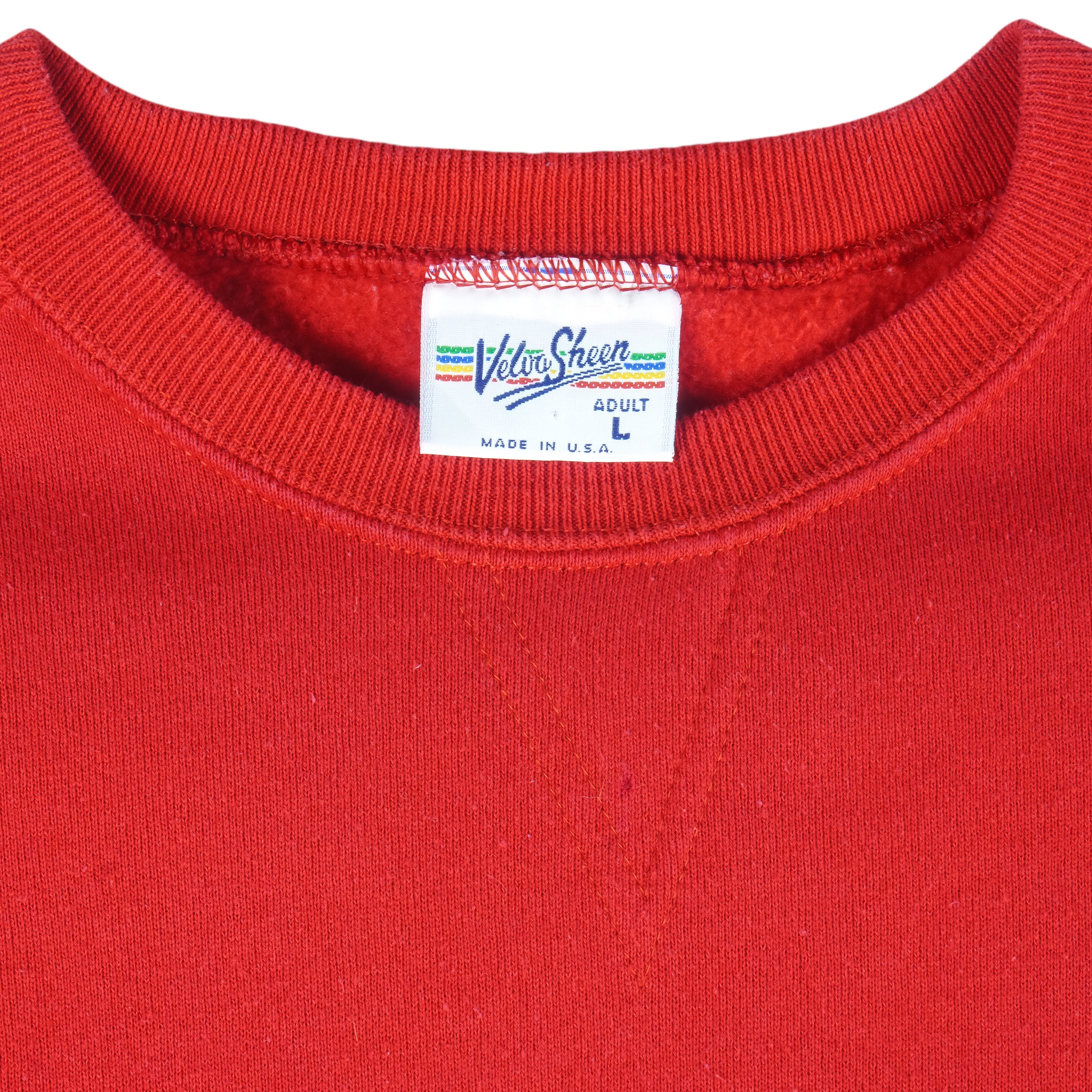 MLB (Velva Sheen) - Cincinnati Reds World Series Champion Sweatshirt 1990 Large Vintage Retro Baseball