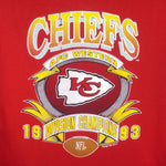 NFL (Logo 7) - Kansas City Chiefs Division Champions Crew Neck Sweatshirt 1993 X-Large