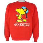 Vintage - Peanuts Snoopy Woodstock Crew Neck Sweatshirt 1990s Medium Vintage Retro