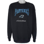 NFL (Lee) - Carolina Panthers Embroidered Crew Neck Sweatshirt 1990s X-Large Vintage Retro Football