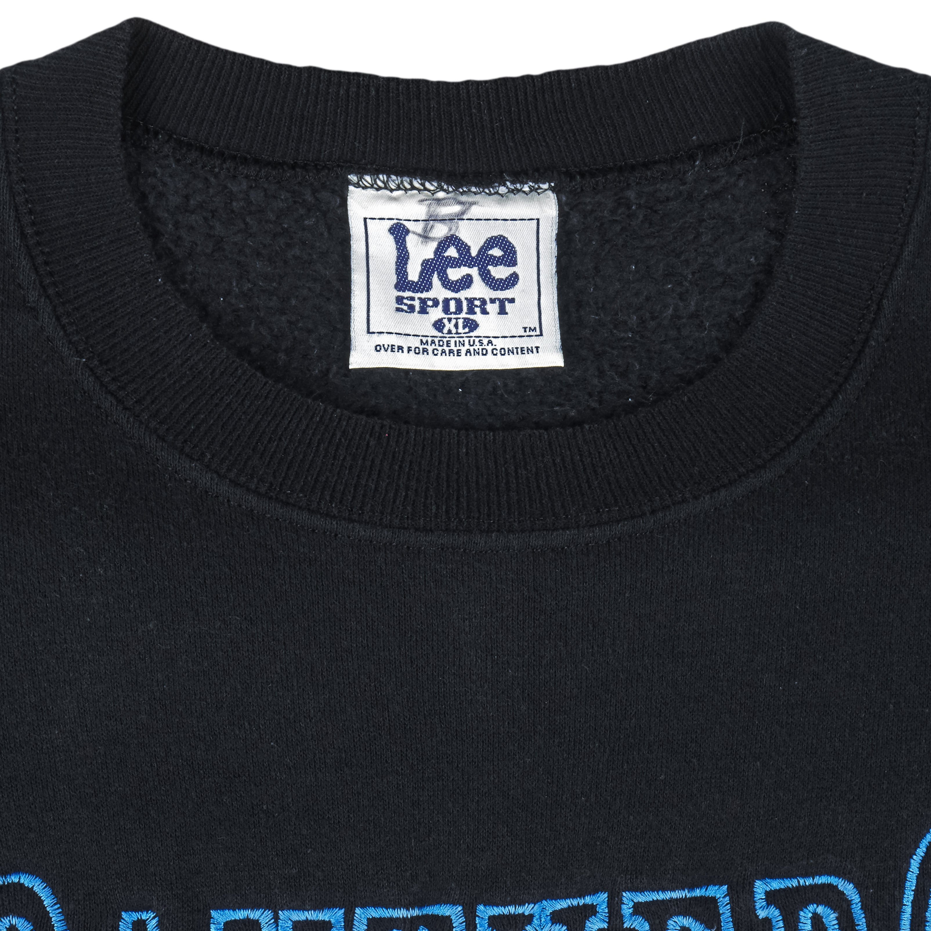 NFL (Lee) - Carolina Panthers Embroidered Crew Neck Sweatshirt 1990s X-Large Vintage Retro Football