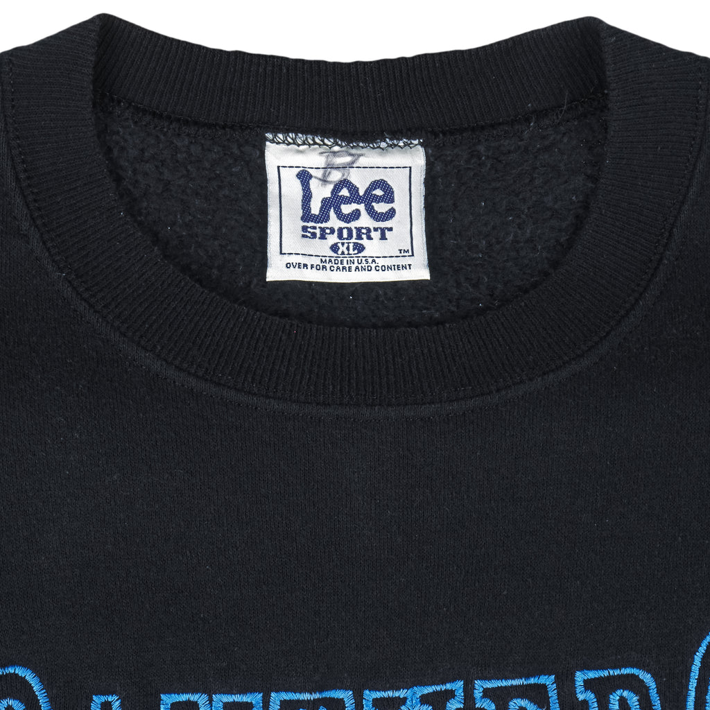 NFL (Lee) - Carolina Panthers Embroidered Crew Neck Sweatshirt 1990s X-Large Vintage Retro Football