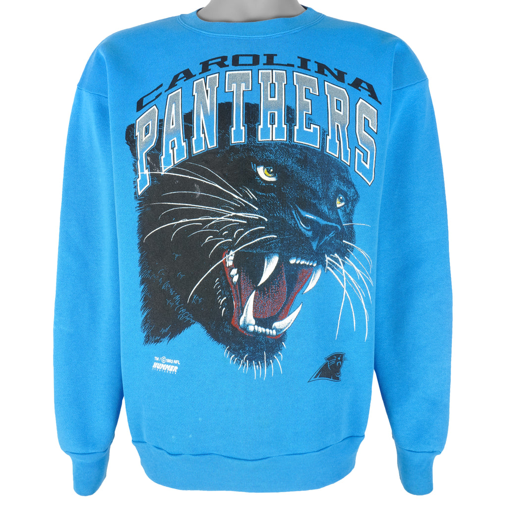 NFL (Hummer) - Carolina Panthers Animal Crew Neck Sweatshirt 1993 Medium Vintage Retro Football