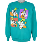 Disney - Goofy Crew Neck Sweatshirt 1990s Large Vintage Retro