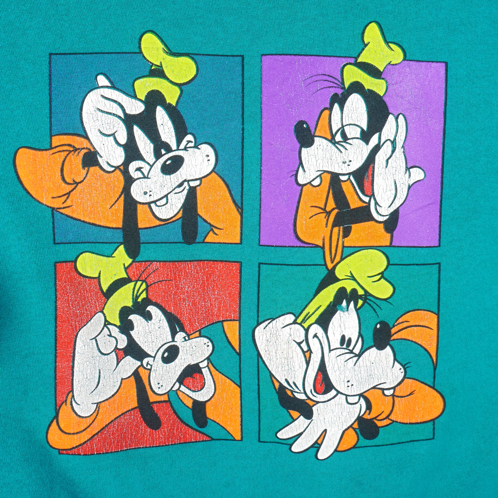 Disney - Goofy Crew Neck Sweatshirt 1990s Large Vintage Retro