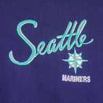 MLB - Seattle Mariners Embroidered Crew Neck Sweatshirt 1990s XX-Large Vintage Retro Baseball