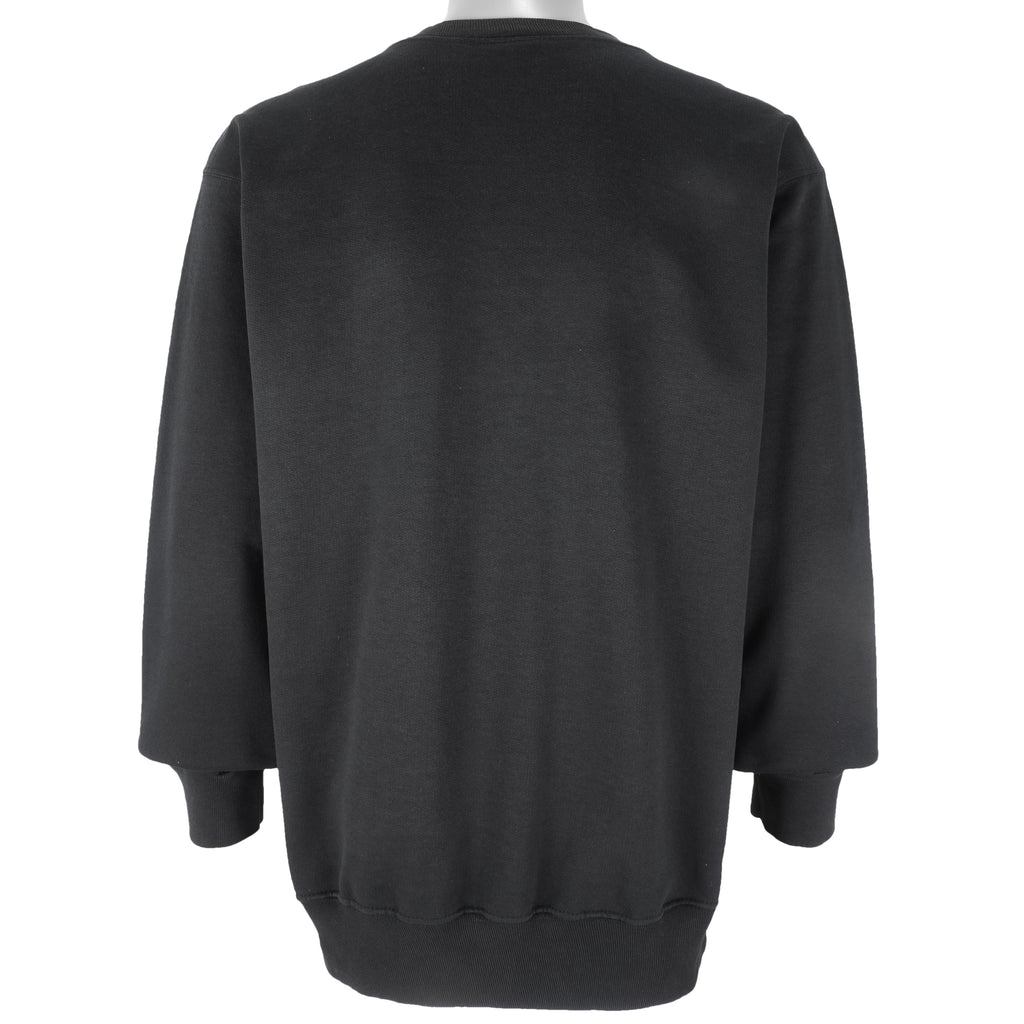 NFL (Team Rated) - Raiders Big Logo Crew Neck Sweatshirt 1990s Large Vintage Retro Football